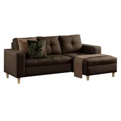 undefined - Sala en L Viena 87x135x188 Chocolate