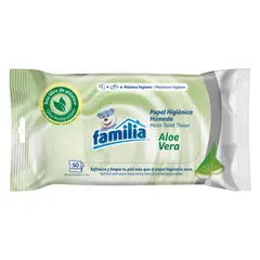 FAMILIA - Papel Higiénico Húmedo x50 Unidades Blanco De 50 Unidades