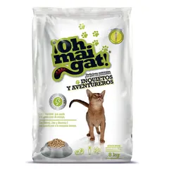GENERICO - Comida Seca Para Gato Inquietos Y Aventureros Oh Mai Gat 8kg