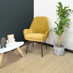 HOGAR VENECIA - Poltrona Noruega 91X58X63 Tela Poliéster Mostaza