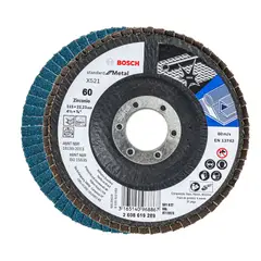 BOSCH - Disco Flap 4-1/2 Pulgadas Grano 60 Curvo Standard