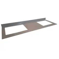 JUST HOME COLLECTION - Mesón Quartz Vulcano Izquierdo Gris 180 Cm