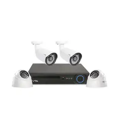 VTA PLUS - Kit Dvr Full Hd 1080P 4 Camaras Disco Duro 1Tb Ac