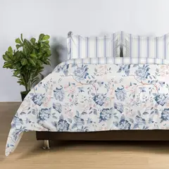 DISTRIHOGAR - Funda Duvet Semidoble 185x240 Cm Microfibra Estilo Ampadado