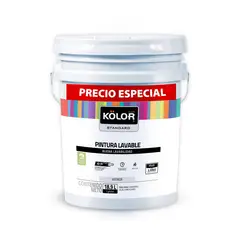 KOLOR - Pintura para Interior Blanco Lavable 5 Galones Precio Especial