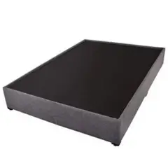 E MADERA - Base Cama Doble Sommier en Microfibra