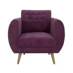E MADERA - Silla Poltrona En Poliéster Purpura