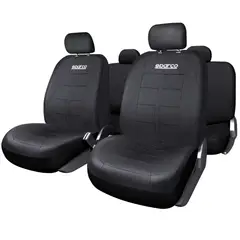 SPARCO - Set Fundas Asiento Carro PVC Sps405Pvcbk