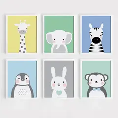 DE CASA - Set x 6 Cuadros Amigos Naturales