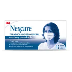 GENERICO - Tapabocas Nexcare Uso General Bolsa X 12 Unidades