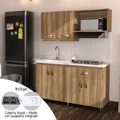 FIRPLAK - MP KIT COCINA 150 PERLA-MUEBLE SUP/INF AMBAR GRAC