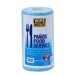 WIPE MASTER - Paño Reutilizable Desechable 23x26cm 174 Unidades Azul