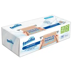 FAMILIA - Toallas De Pape En Caja Doble Hoja Natural De 100 Unidades
