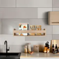 undefined - Repisa Multiusos 63x14x14cm Madera Natural