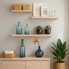 JUST HOME COLLECTION - Repisa Little 99.5x4x19.5 cm Madera Natural