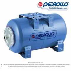 PEDROLLO - Tanque Hidroneumático de Membrana Horizontal de 300 Litros