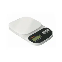 TRUPER - Báscula Digital Gramera Plato de Vidrio 5 Kg