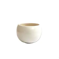 VIVO BOREAL - Esfera de Mesa Grande en Cerámica Blanca