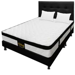 DORMILANDIA - Mega Combo Colchón King 200x200 Resortado Versalles