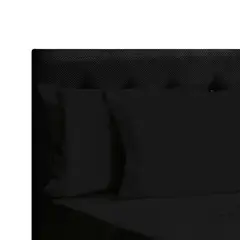 DORMILANDIA - Juego de Sábanas Embozada King 200x200 Negro