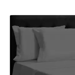 DORMILANDIA - Juego de Sábanas Embozada King 200x200 Gris