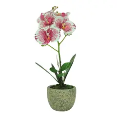 MARRES - Piedra Orquídea Artificial Multicolor De 40 Cm