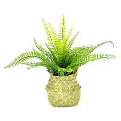 MARRES - Cesta Helecho Artificial De 35 Cm