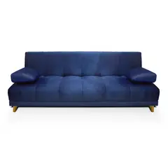 MUEBLES ONLINE - Sofá Cama Sabath 3 Posiciones 90x180x110 Tela Azul