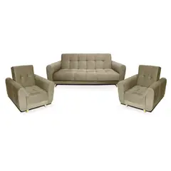 MUEBLES ONLINE - Sala Clic Clac Archer Tela Camel