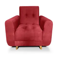 MUEBLES ONLINE - Silla Clic Clac Archer 90x85x120 Tela Rojo