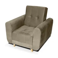MUEBLES ONLINE - Silla Clic Clac Archer 90x85x120 Tela Camel