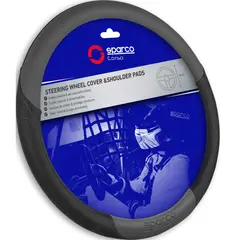 SPARCO - Cubre Volante Cubierta Timón Negro Gris