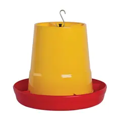 ESTRA - Comedero Para Aves Antidesperdicio 12kg Amarillo