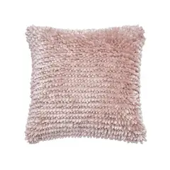 JUST HOME COLLECTION - Cojín Shaggy Teddy 45x45 Rose
