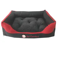 PET COMFORT - Cama Para Perro Touch 105x73x20cm Extra Grande Rojo