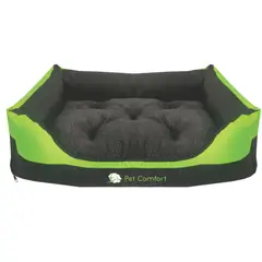 PET COMFORT - Cama Para Perro Touch 75x52x20cm Grande Verde
