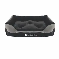 PET COMFORT - Cama Para Perro Touch 75x52x20cm Grande Gris