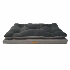 PET COMFORT - Colchón Para Perro Ortopédico 90x65x15cm Grande Gris