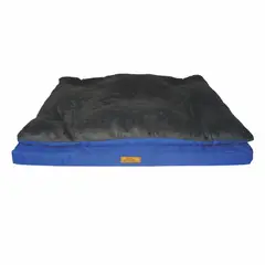 PET COMFORT - Colchón Para Perro Ortopédico 90x65x15cm Grande Azul