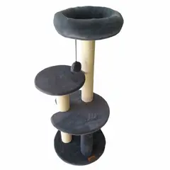 PETIZOOS - Gimnasio para Gato Círculos 115x50x50cm Extr Gris