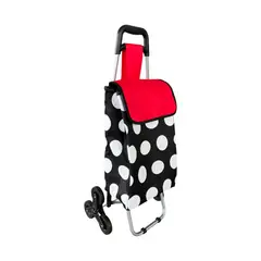JUST HOME COLLECTION - Carrito de Compras 6 Ruedas 42x32x95 cm Multicolor