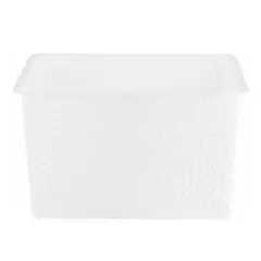 undefined - Canasta Ratán 47x35x24 35l Blanca