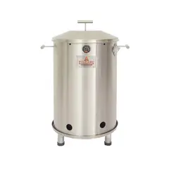 VOLCANO - Barril Asador Acero Inoxidable Marte Mediano 77x56 cm