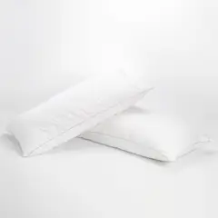 MANO DE OSO - Set X2 Almohadas Hoteleras Fibra Sintética Suave 90X13 Cm