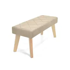 HOGAR VENECIA - Butaco Liverpool 47x100x40 Tela Poliéster Taupe