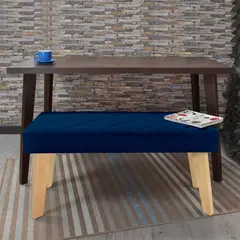 HOGAR VENECIA - Butaco Liverpool 47x100x40 Tela Poliéster Azul
