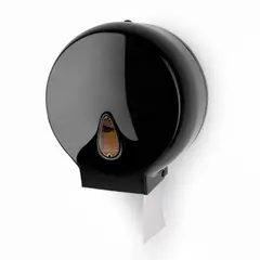 ENERGY PLUS - Dispensador De Papel Higiénico Plástico Negro Diametro 29 Cm