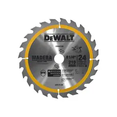 DEWALT - Disco para Sierra Circular para Madera 8-1/4Pulg x 24D