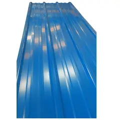 GENERICO - Teja Metálica Aluzinc Pintada 8 Cal 28 Azul RAL 5005 5Mts x 30 Und