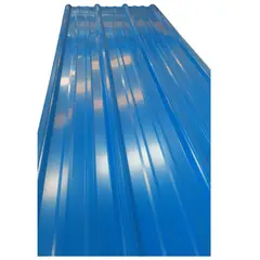 GENERICO - Teja Metálica Aluzinc Pintada 8 Cal 28 Azul RAL 5005 6Mts x 30 Und